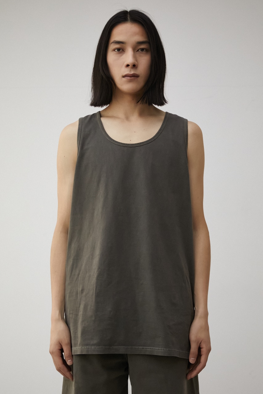 【PLUS】 PIGMENT LONG TANK TOP/ピグメントロングタンクトップ 詳細画像 L/BLK 9