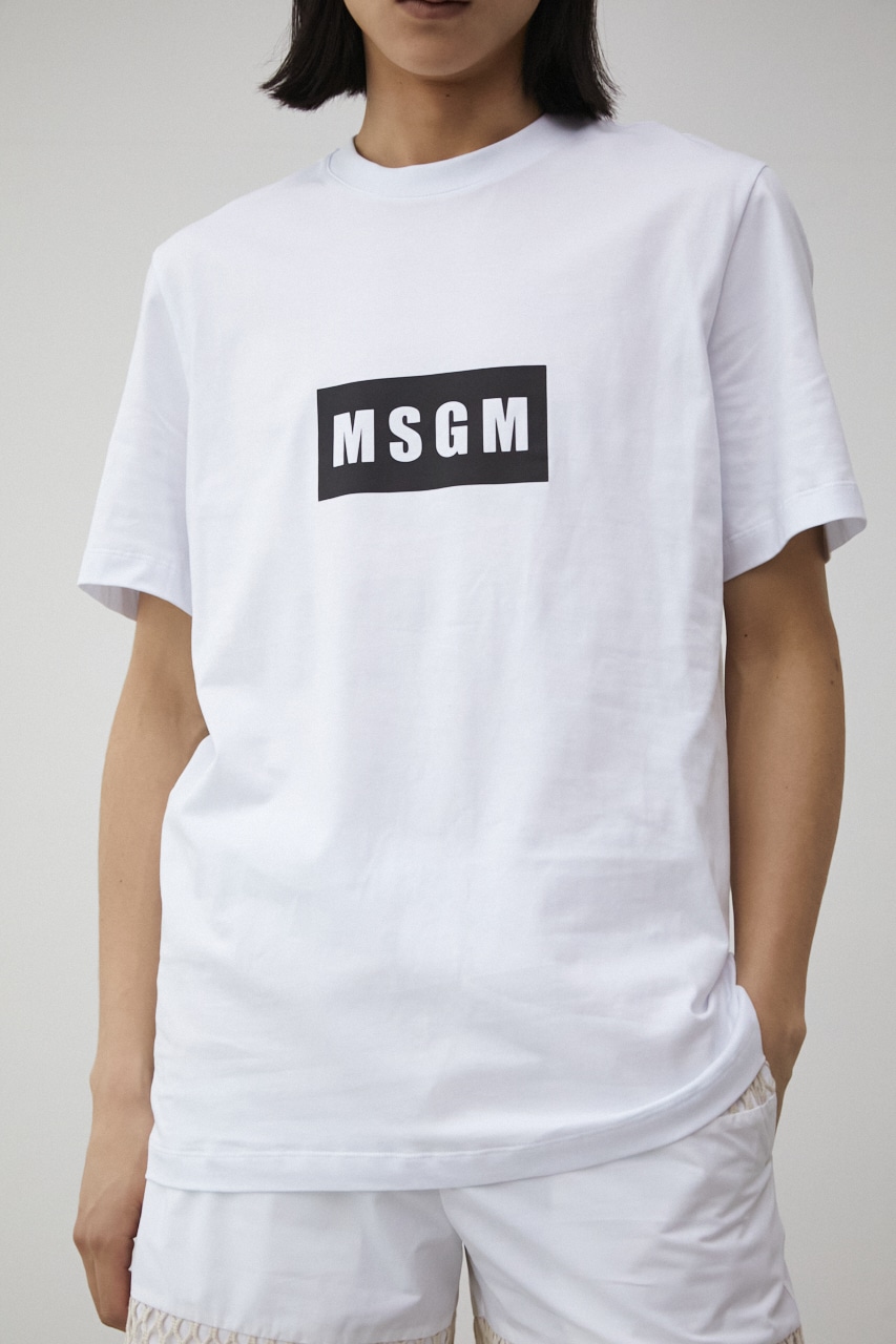 【PLUS】 MSGM T-SHIRT/MSGMティーシャツ 詳細画像 WHT 1