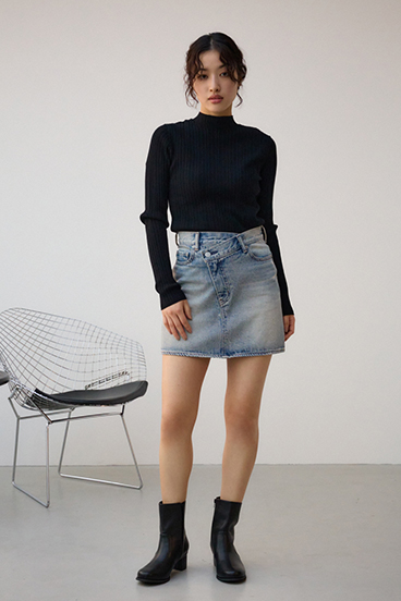 ラウンドトゥカバーブーツ 詳細画像