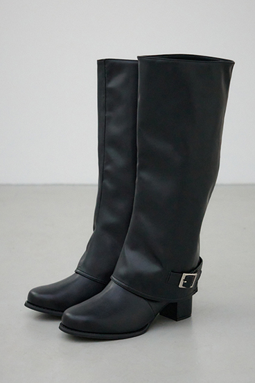 ラウンドトゥカバーブーツ 詳細画像