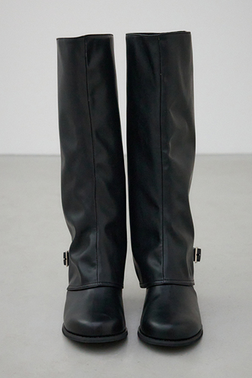 ラウンドトゥカバーブーツ 詳細画像