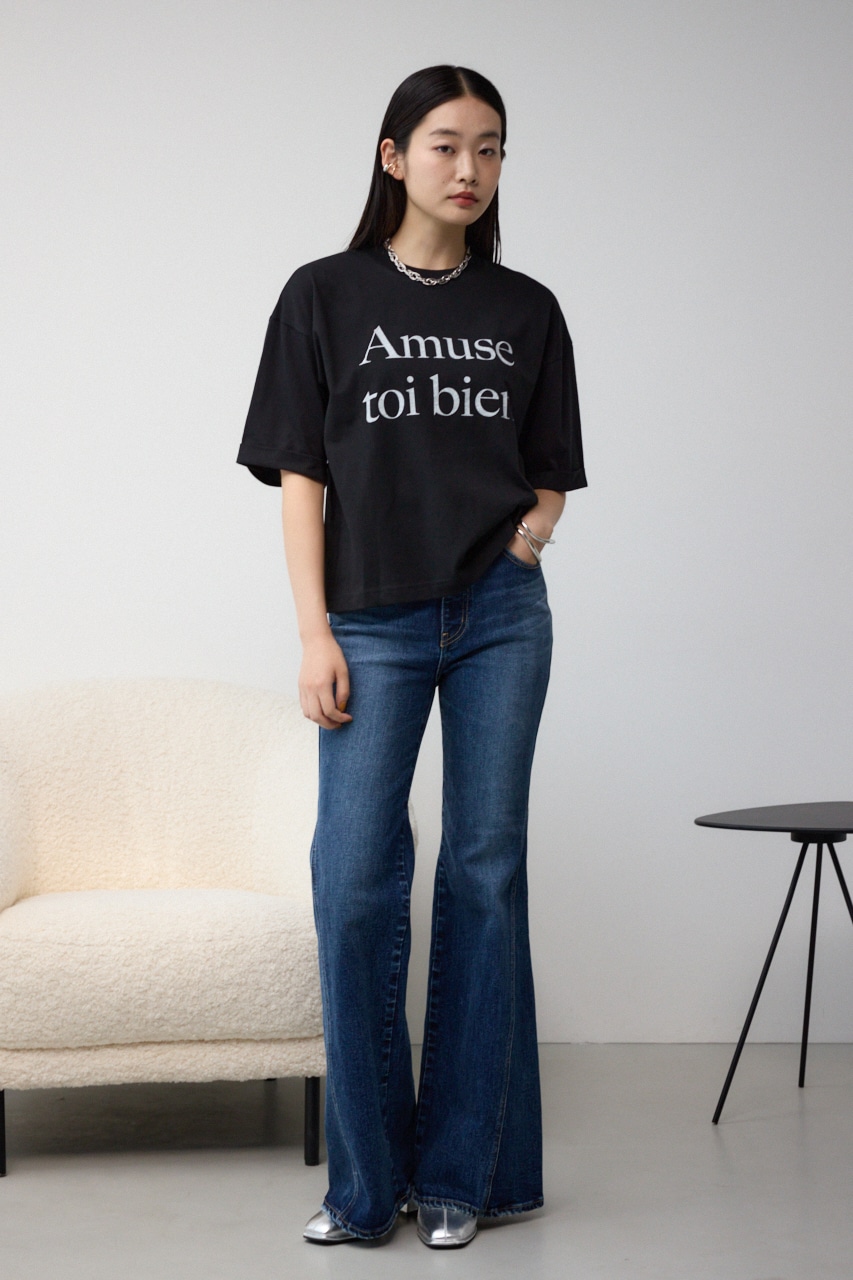 ボクシーシルエットロゴTシャツ 詳細画像 BLK 4