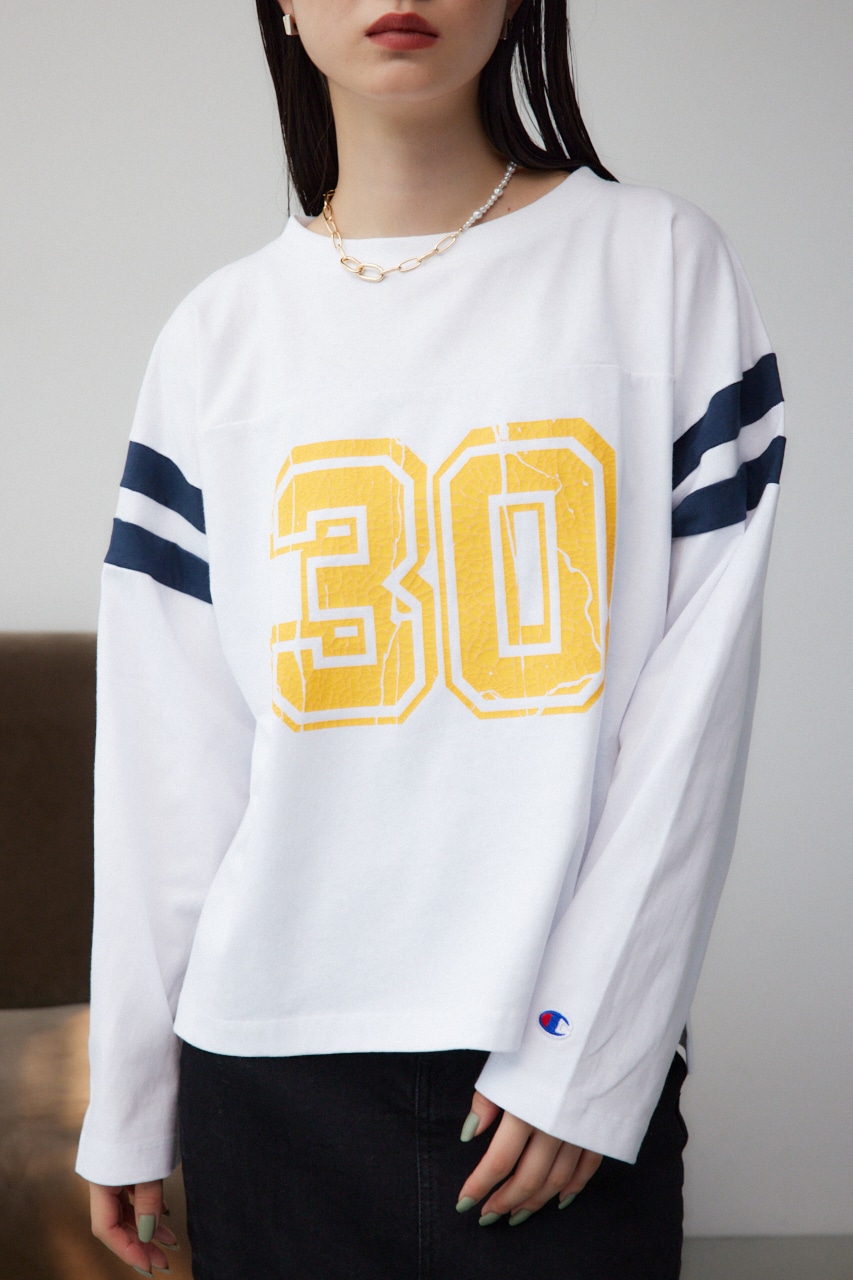 【Champion】LONG SLEEVE T-SHIRT/ロングスリーブティーシャツ 詳細画像 WHT 1