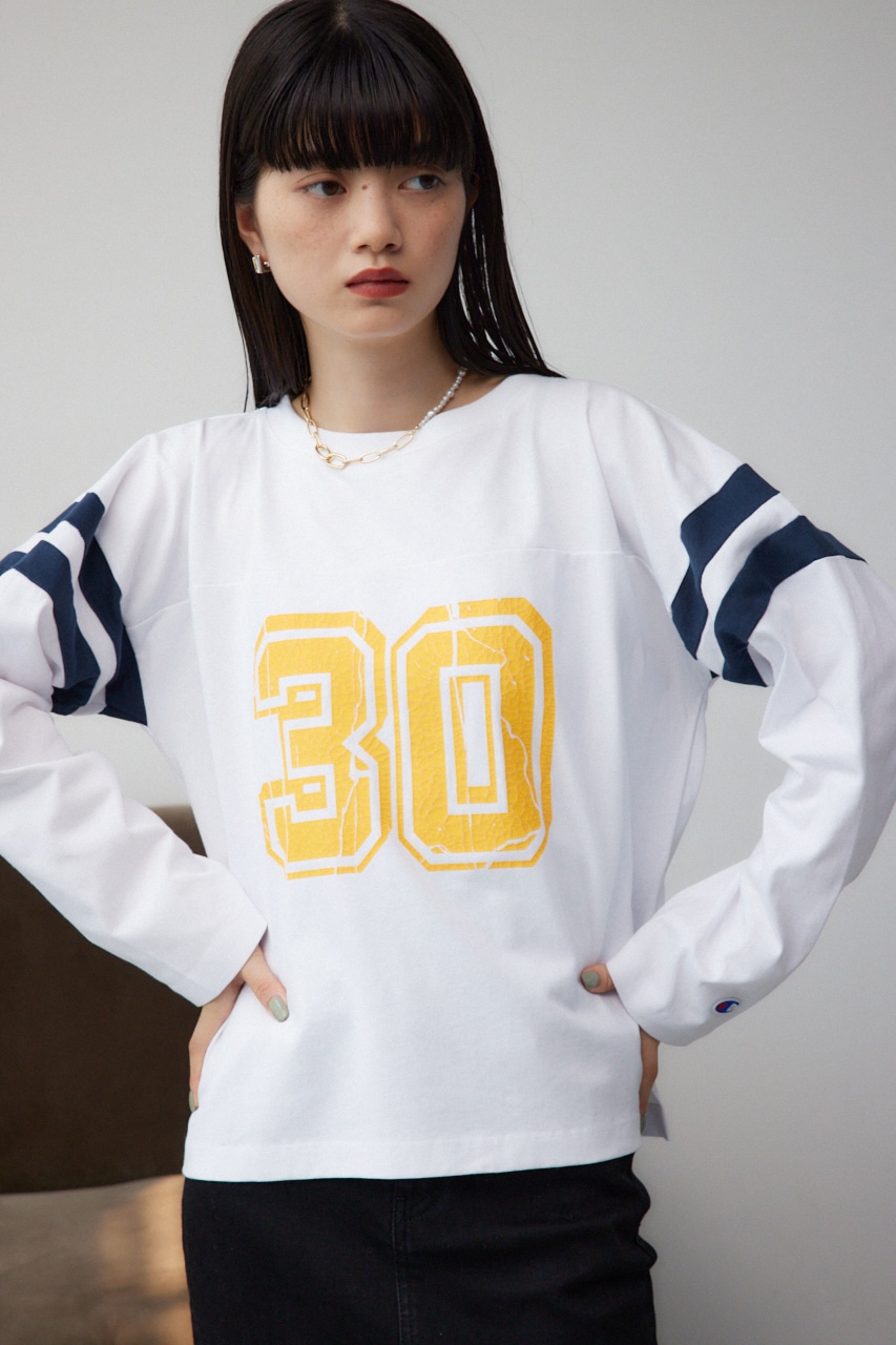 【Champion】LONG SLEEVE T-SHIRT/ロングスリーブティーシャツ 詳細画像 WHT 3