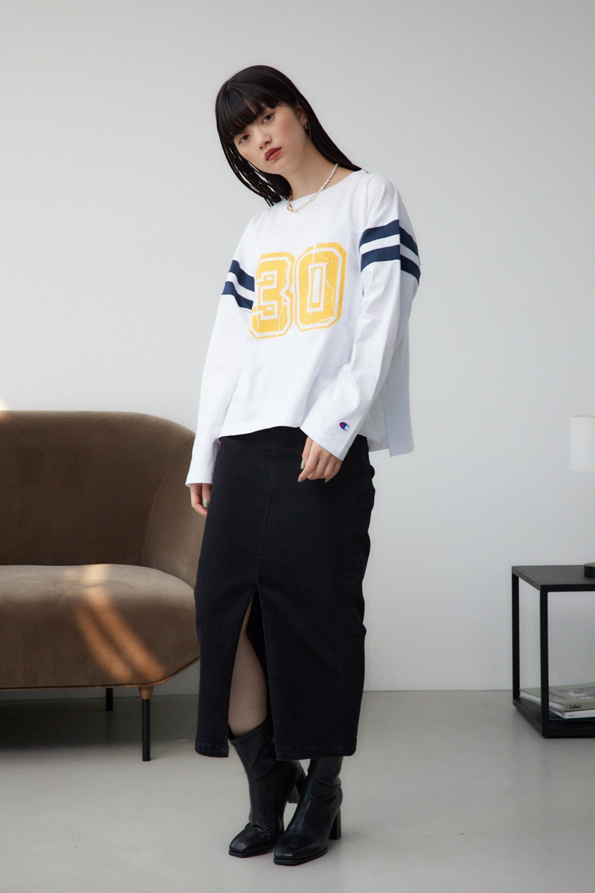 【Champion】LONG SLEEVE T-SHIRT/ロングスリーブティーシャツ 詳細画像 WHT 4