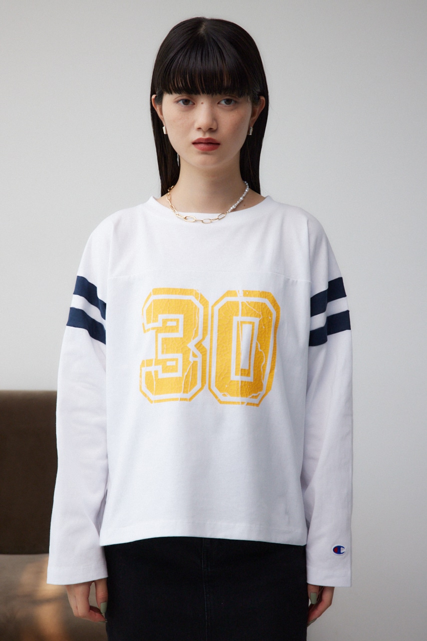 【Champion】LONG SLEEVE T-SHIRT/ロングスリーブティーシャツ 詳細画像 WHT 5