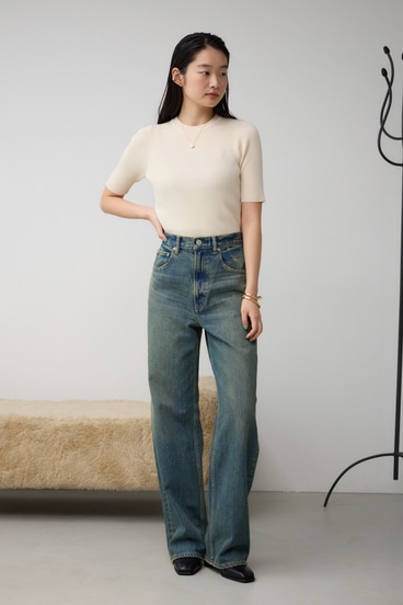 AZUL DENIM ハイウエストワイドデニム 詳細画像