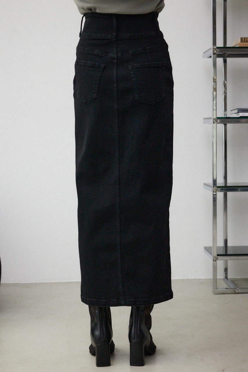 【10月14日(月)23:59まで期間限定価格】AZUL DENIM ハイウエストスカート 詳細画像 BLK 7