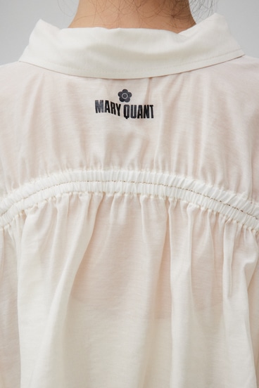 MARY QUANT×AZUL ギャザーシアーシャツ 詳細画像