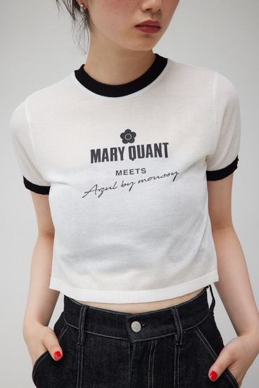 MARY QUANT×AZUL シアーロゴニット 詳細画像