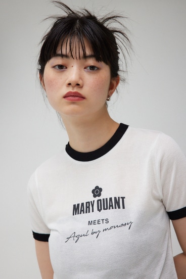 MARY QUANT×AZUL シアーロゴニット 詳細画像