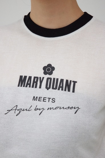 MARY QUANT×AZUL シアーロゴニット 詳細画像