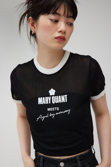 MARY QUANT×AZUL シアーロゴニット 詳細画像