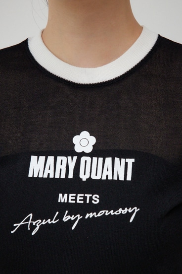 MARY QUANT×AZUL シアーロゴニット 詳細画像