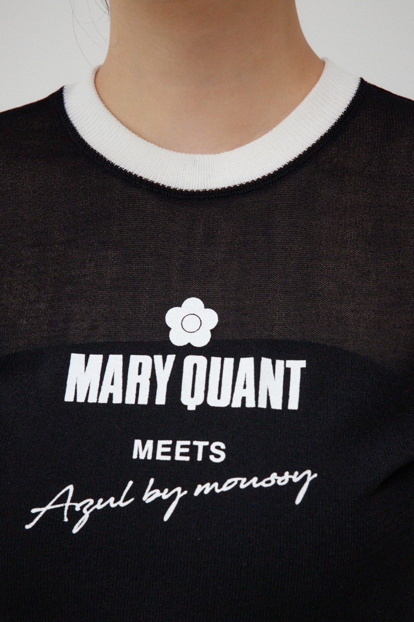 MARY QUANT×AZUL シアーロゴニット 詳細画像 BLK 9