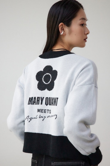 MARY QUANT×AZUL ロゴカーディガン