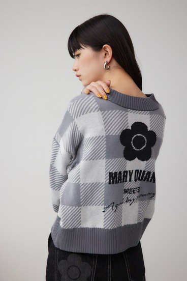 MARY QUANT×AZUL ロゴカーディガン