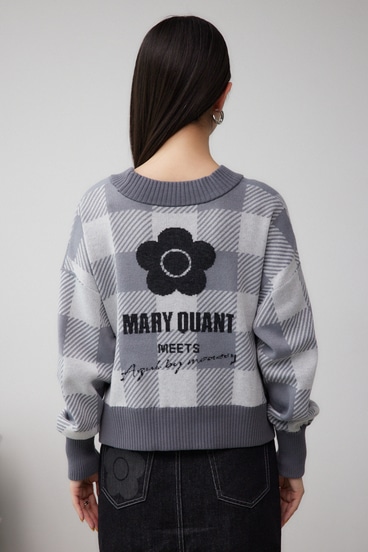 MARY QUANT×AZUL ロゴカーディガン 詳細画像