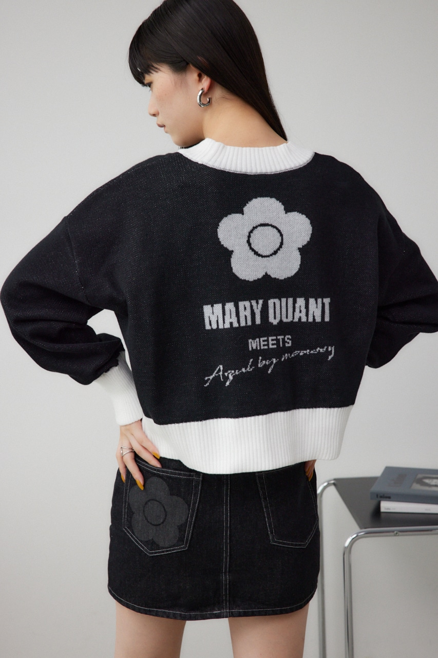 MARY QUANT×AZUL ロゴカーディガン