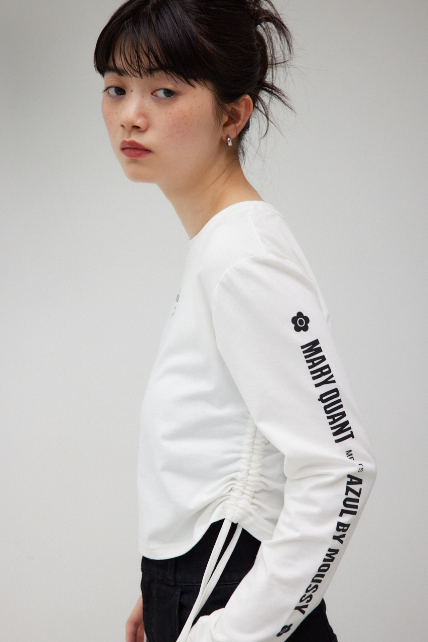 MARY QUANT×AZUL クロップドTEE 詳細画像 O/WHT 2