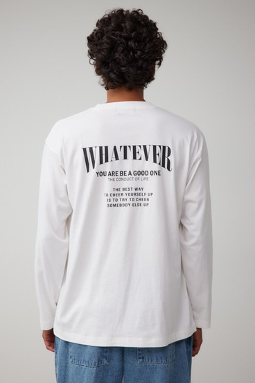 WHATEVER ロングTシャツ 詳細画像