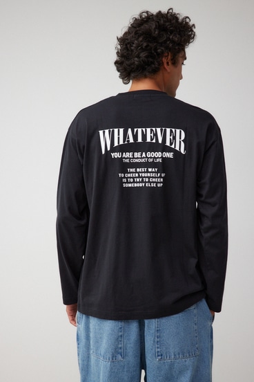 WHATEVER ロングTシャツ 詳細画像