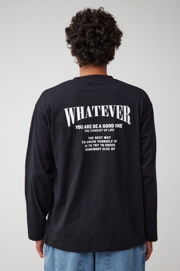 【10月14日(月)23:59まで期間限定価格】WHATEVER ロングTシャツ 詳細画像