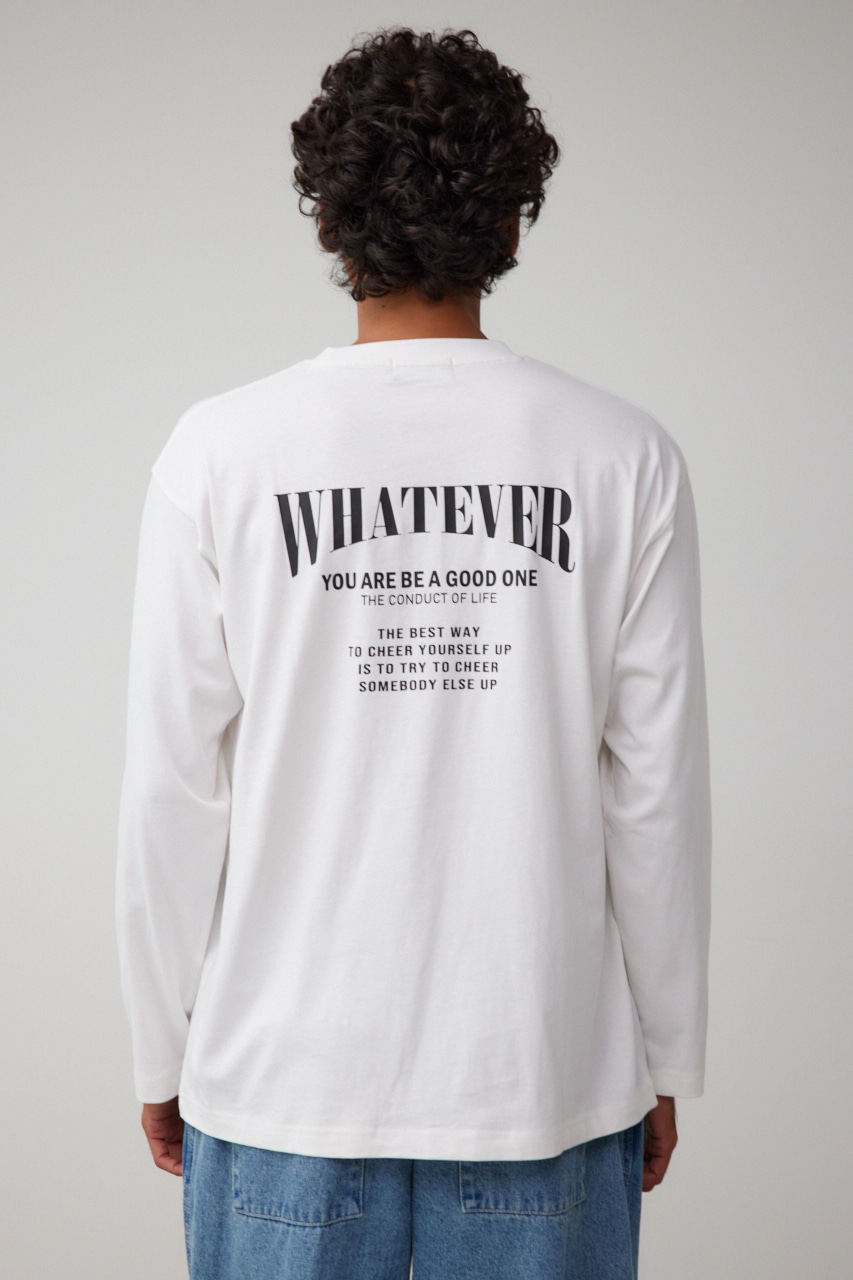 WHATEVER ロングTシャツ 詳細画像 WHT 7