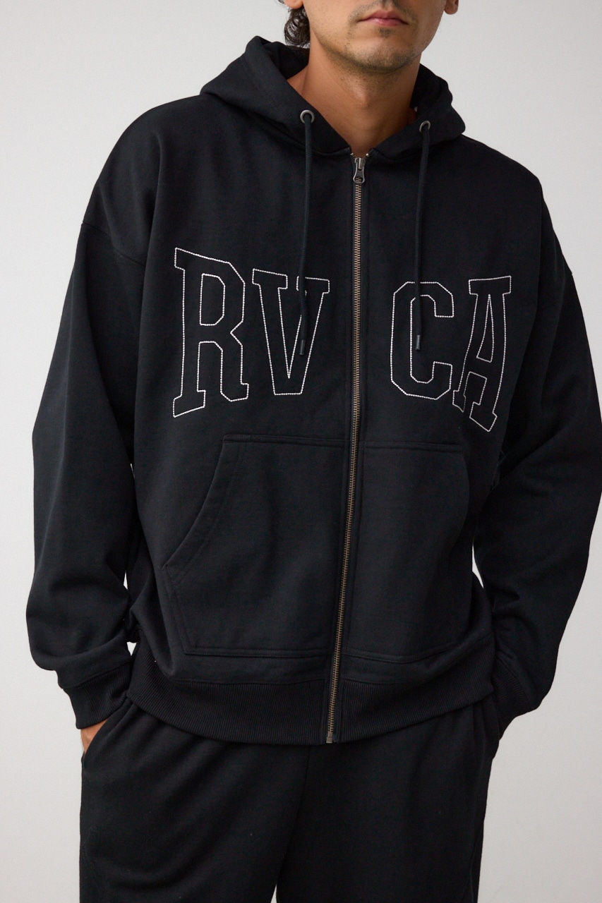 【RVCA】STICH ZIP HD/スティッチジップフーディ― 詳細画像 BLK 1