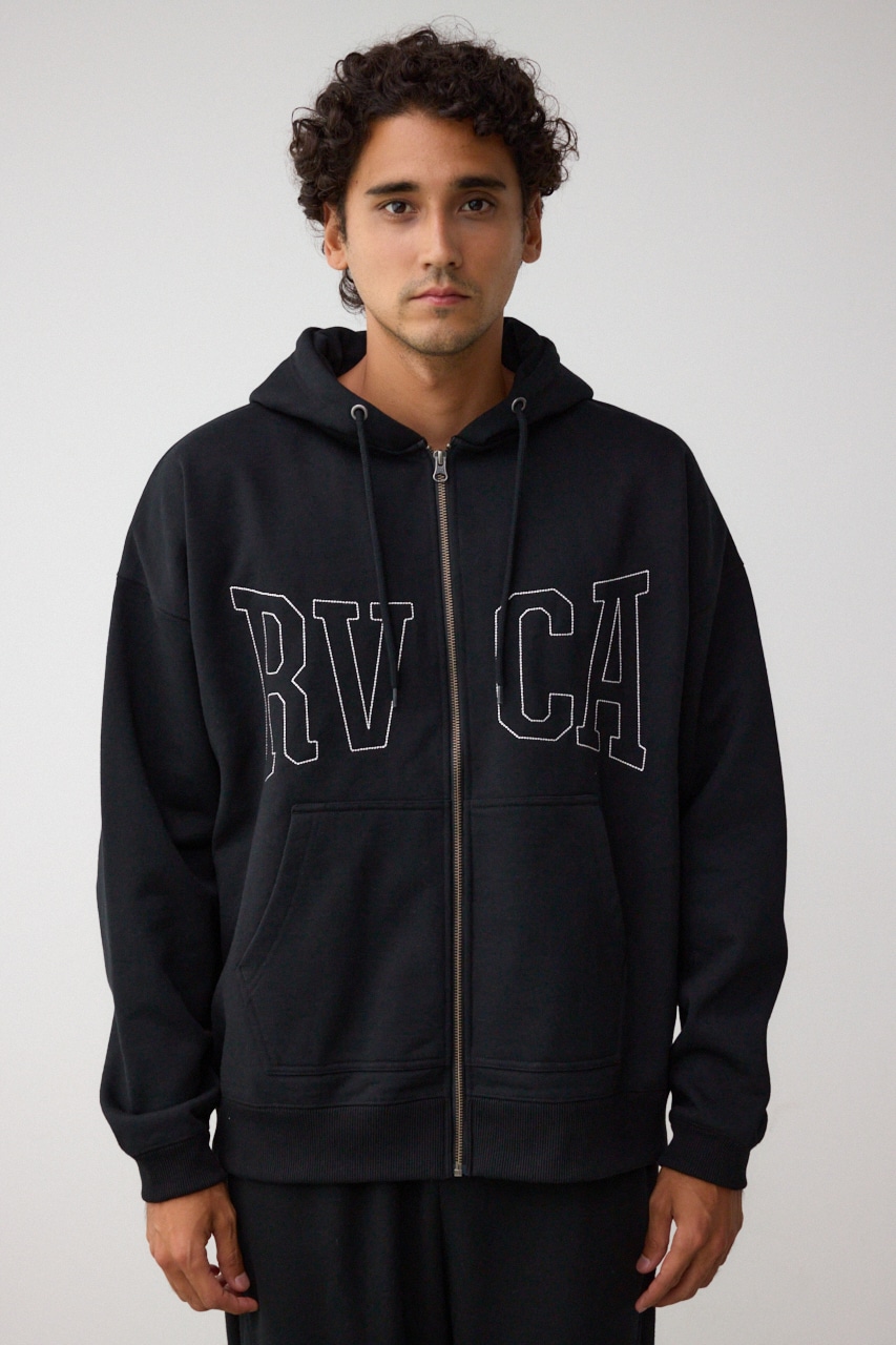 【10月14日(月)23:59まで期間限定価格】【RVCA】STICH ZIP HD/スティッチジップフーディ― 詳細画像 BLK 5