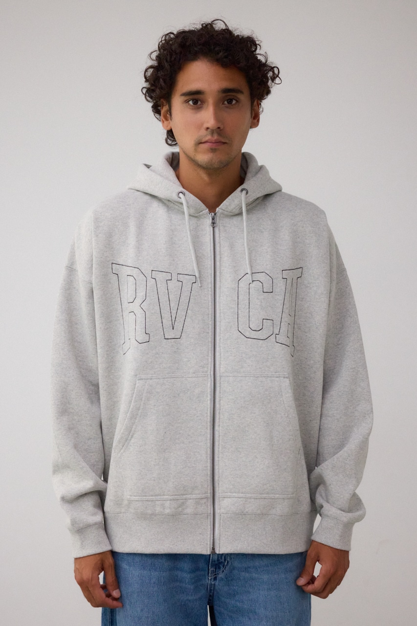 【RVCA】STICH ZIP HD/スティッチジップフーディ― 詳細画像 GRY 5