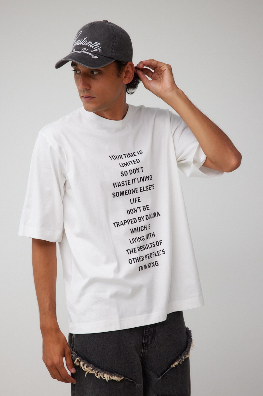 ロゴグラフィック5分袖Tシャツ 詳細画像 WHT 3