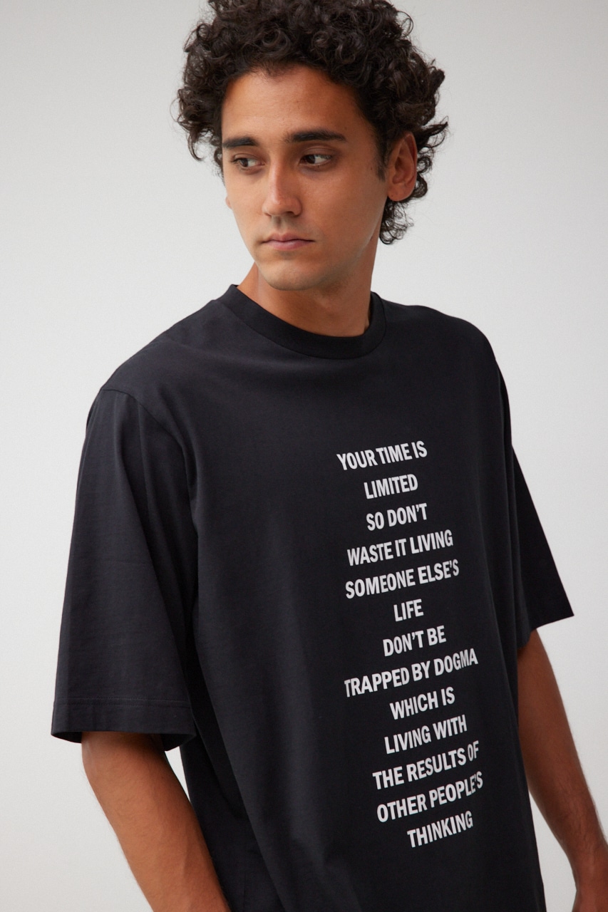 ロゴグラフィック5分袖Tシャツ 詳細画像 BLK 2