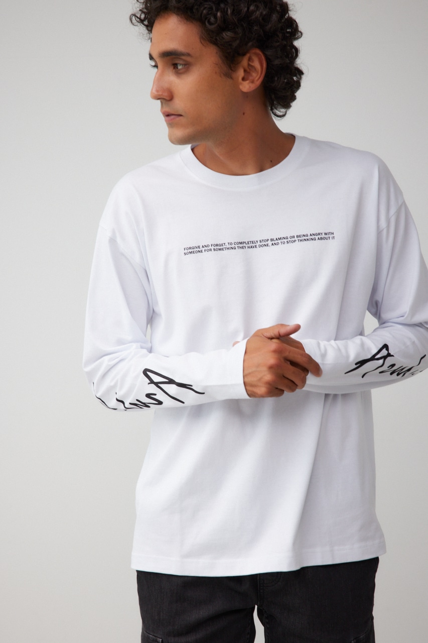 【10月14日(月)23:59まで期間限定価格】AZULBYMOUSSYバックロゴロンTEE 詳細画像 WHT 3