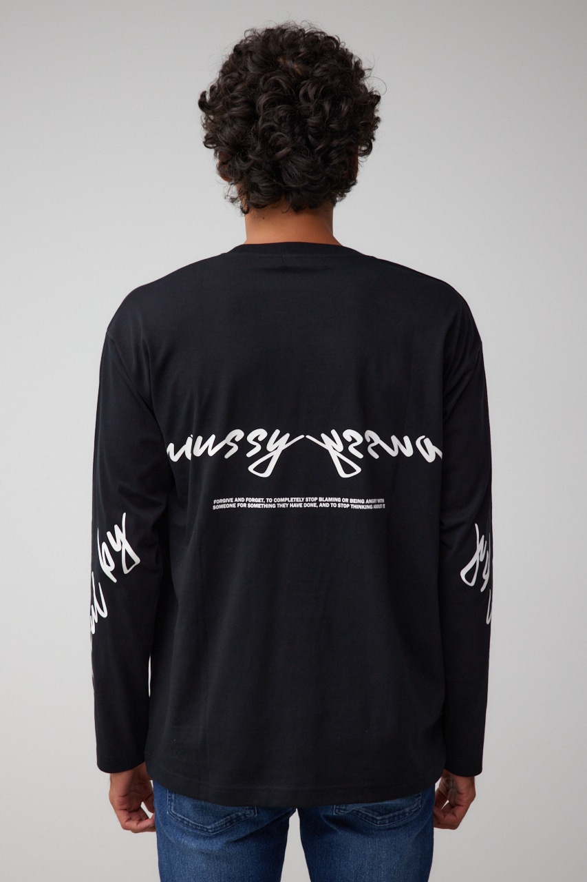 【10月14日(月)23:59まで期間限定価格】AZULBYMOUSSYバックロゴロンTEE 詳細画像 BLK 7