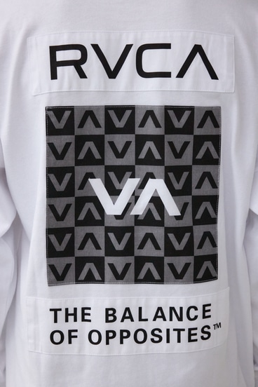 【RVCA】PATCH BALANCE LT/パッチバランスロングTシャツ 詳細画像