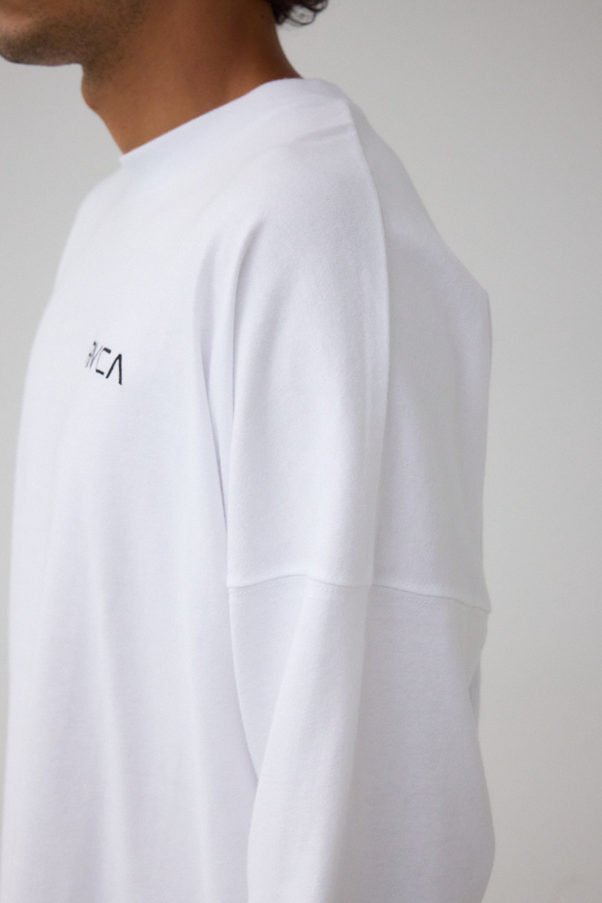 【RVCA】PATCH BALANCE LT/パッチバランスロングTシャツ 詳細画像 WHT 10