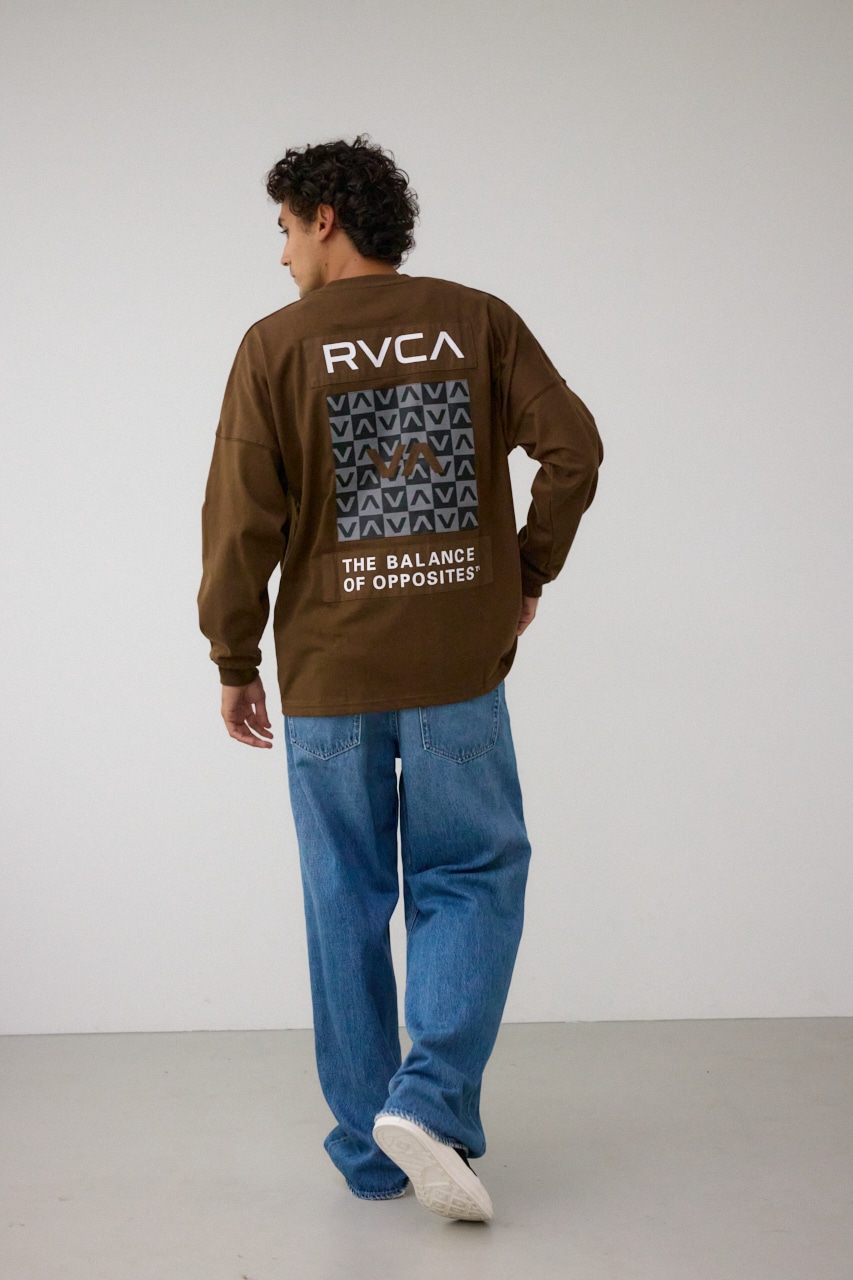 【RVCA】PATCH BALANCE LT/パッチバランスロングTシャツ 詳細画像 BRN 4