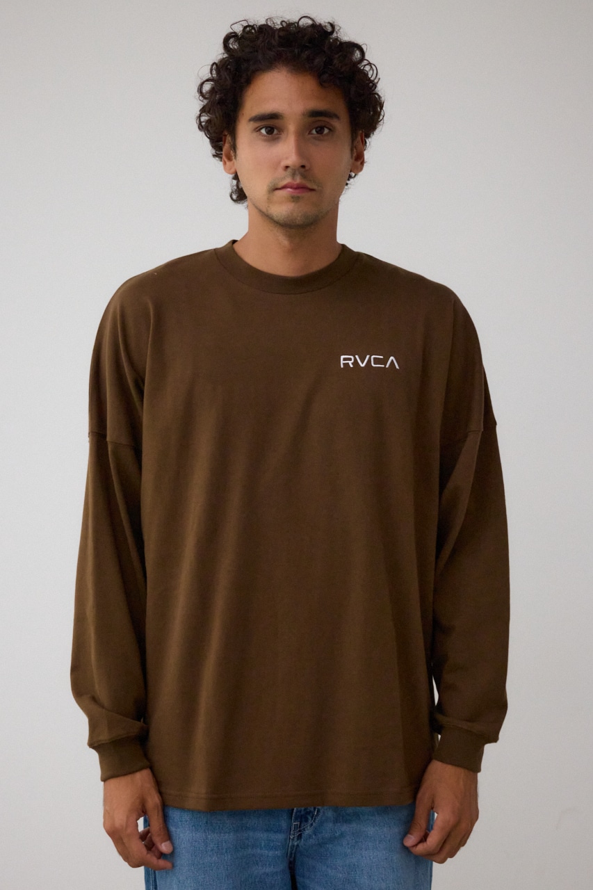 【RVCA】PATCH BALANCE LT/パッチバランスロングTシャツ 詳細画像 BRN 5