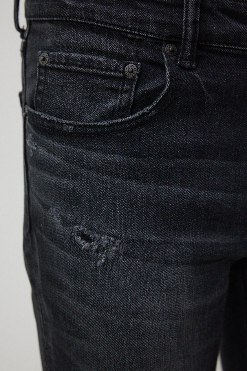 【10月14日(月)23:59まで期間限定価格】AZUL DENIM リペアスキニー 詳細画像 L/BLK 10