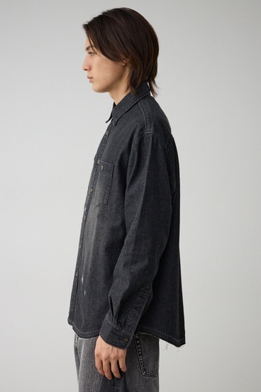 【10月14日(月)23:59まで期間限定価格】AZUL DENIM ダメージシャツ 詳細画像