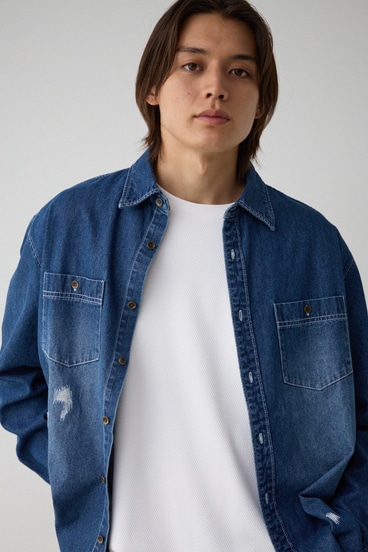 AZUL DENIM ダメージシャツ