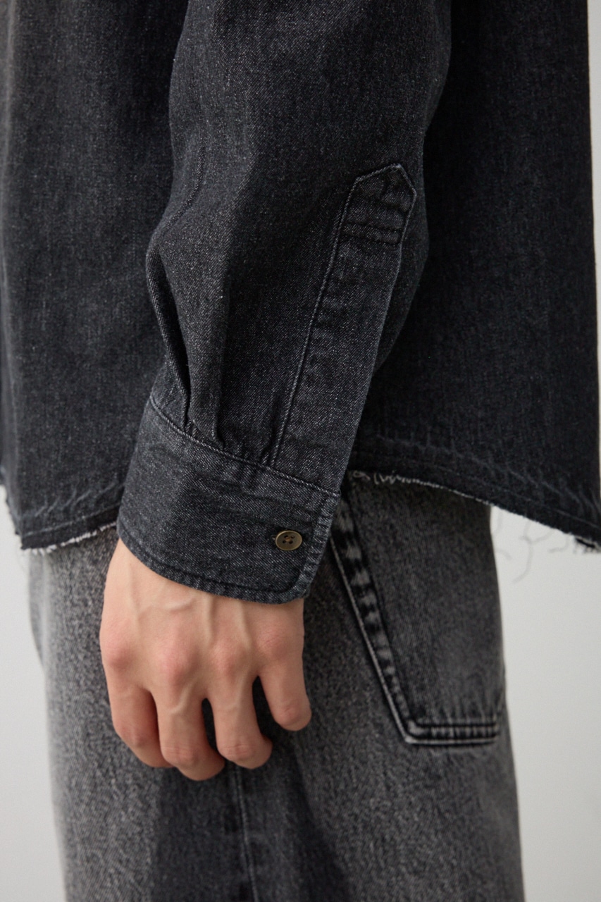 【10月14日(月)23:59まで期間限定価格】AZUL DENIM ダメージシャツ 詳細画像 BLK 10