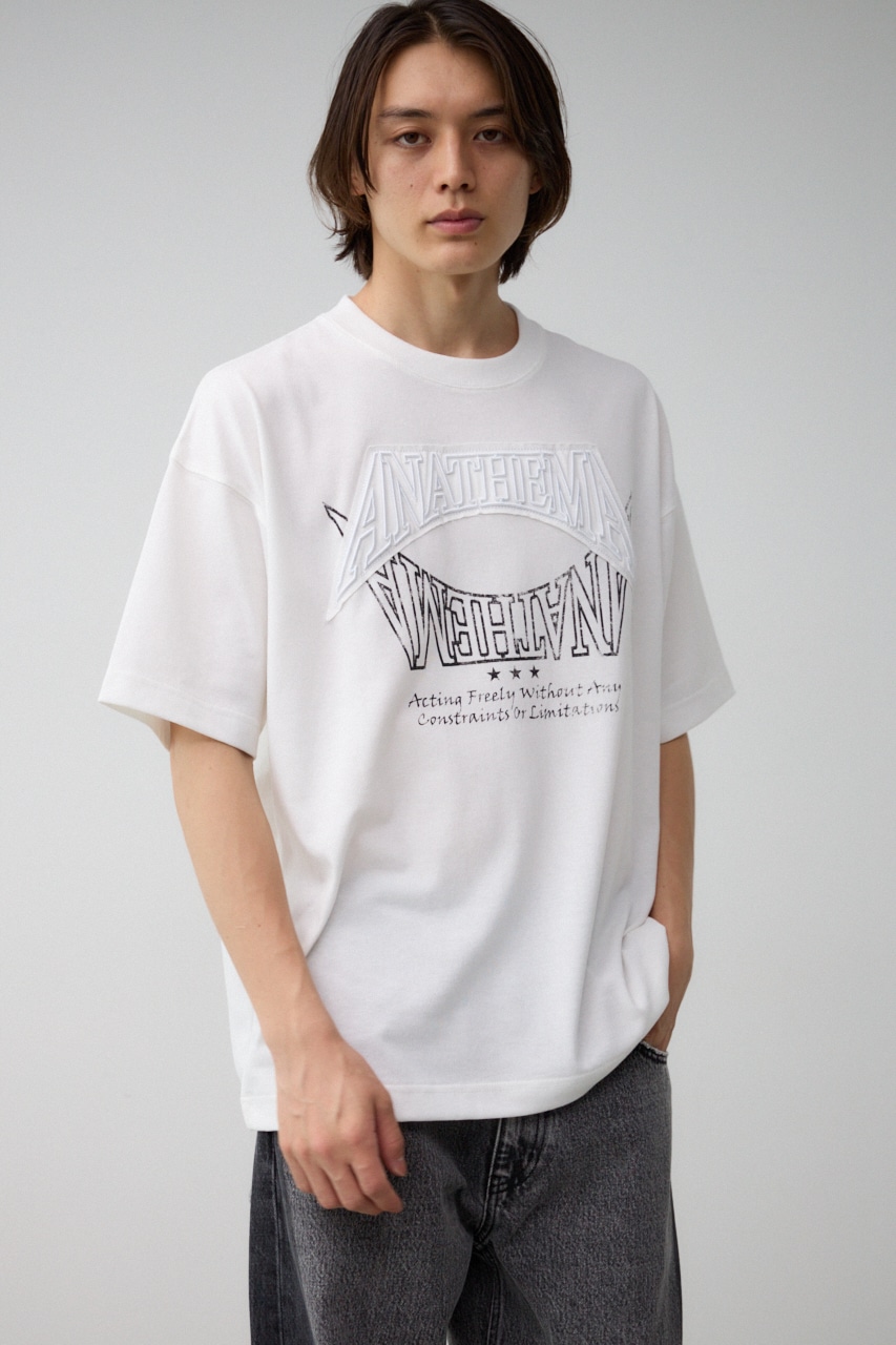 アップリケビッグTシャツ 詳細画像 O/WHT 3