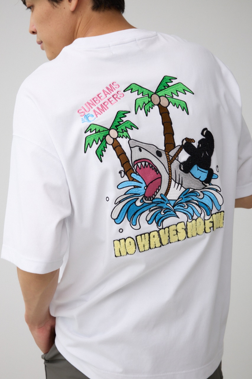 【WEB先行発売】【SUNBEAMS CAMPERS】 SURF相良刺繍ファンクTシャツ 詳細画像 WHT 2