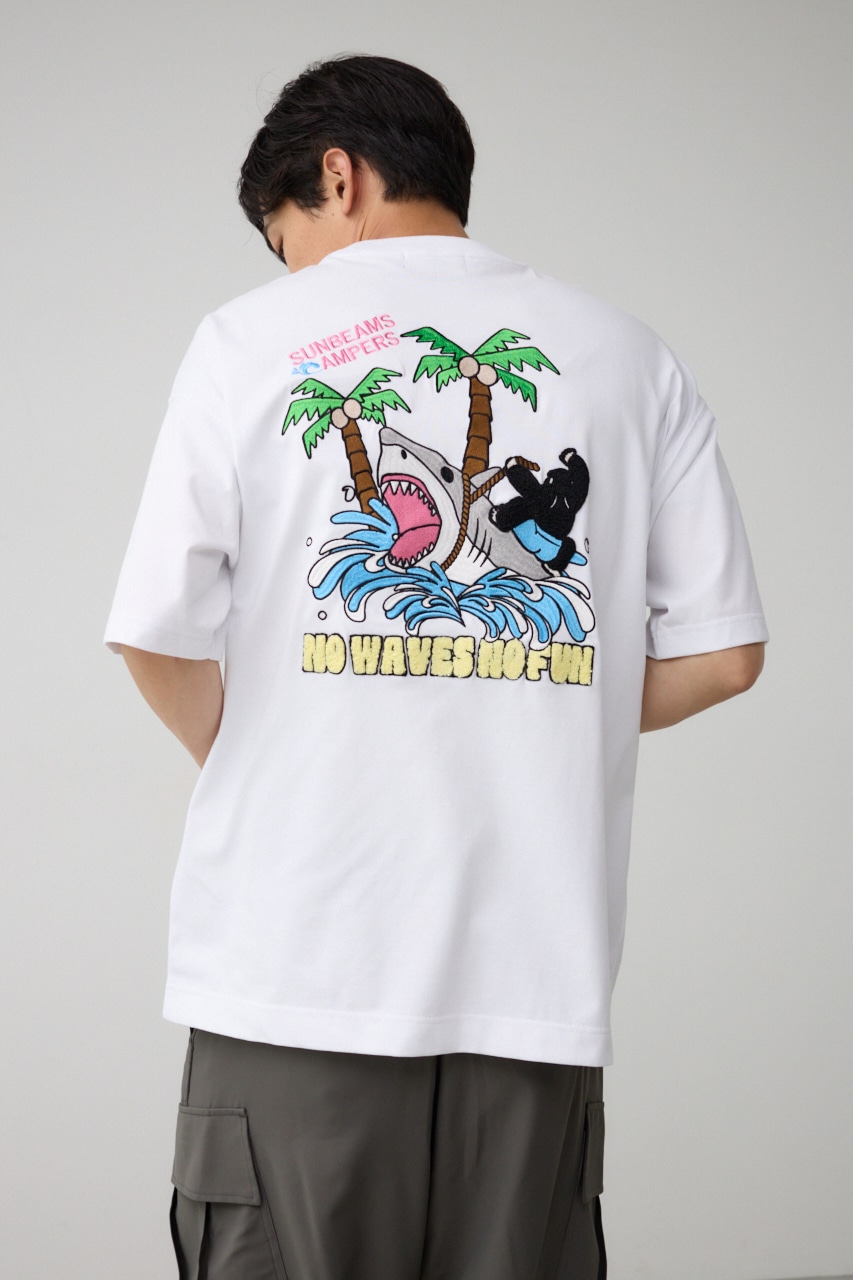 【WEB先行発売】【SUNBEAMS CAMPERS】 SURF相良刺繍ファンクTシャツ 詳細画像 WHT 3