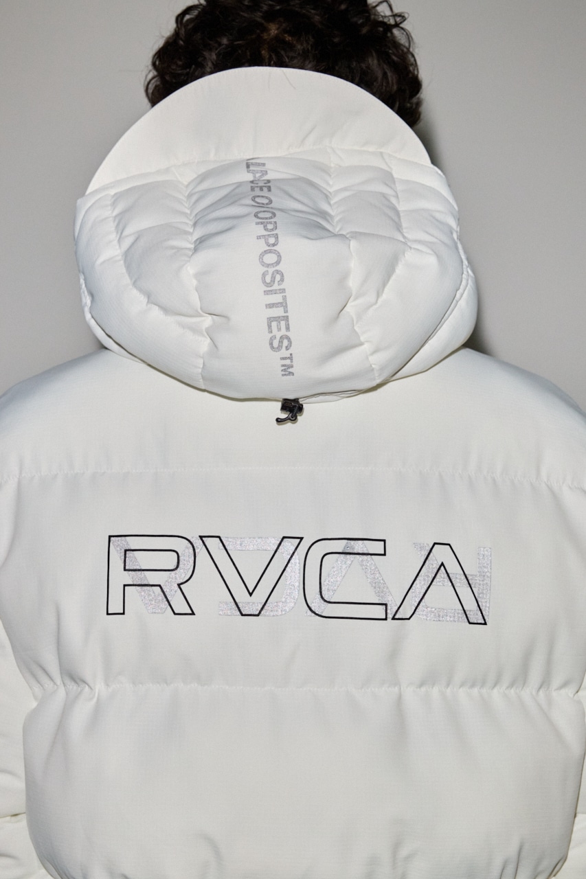 【RVCA×AZUL】 リフレクターパファージャケット 詳細画像 WHT 9