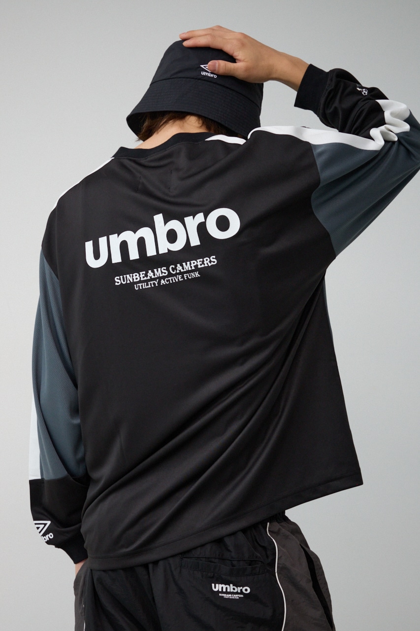 【10月14日(月)23:59まで期間限定価格】【UMBRO×AZUL】 スウィッチングトップス 詳細画像 BLK 2