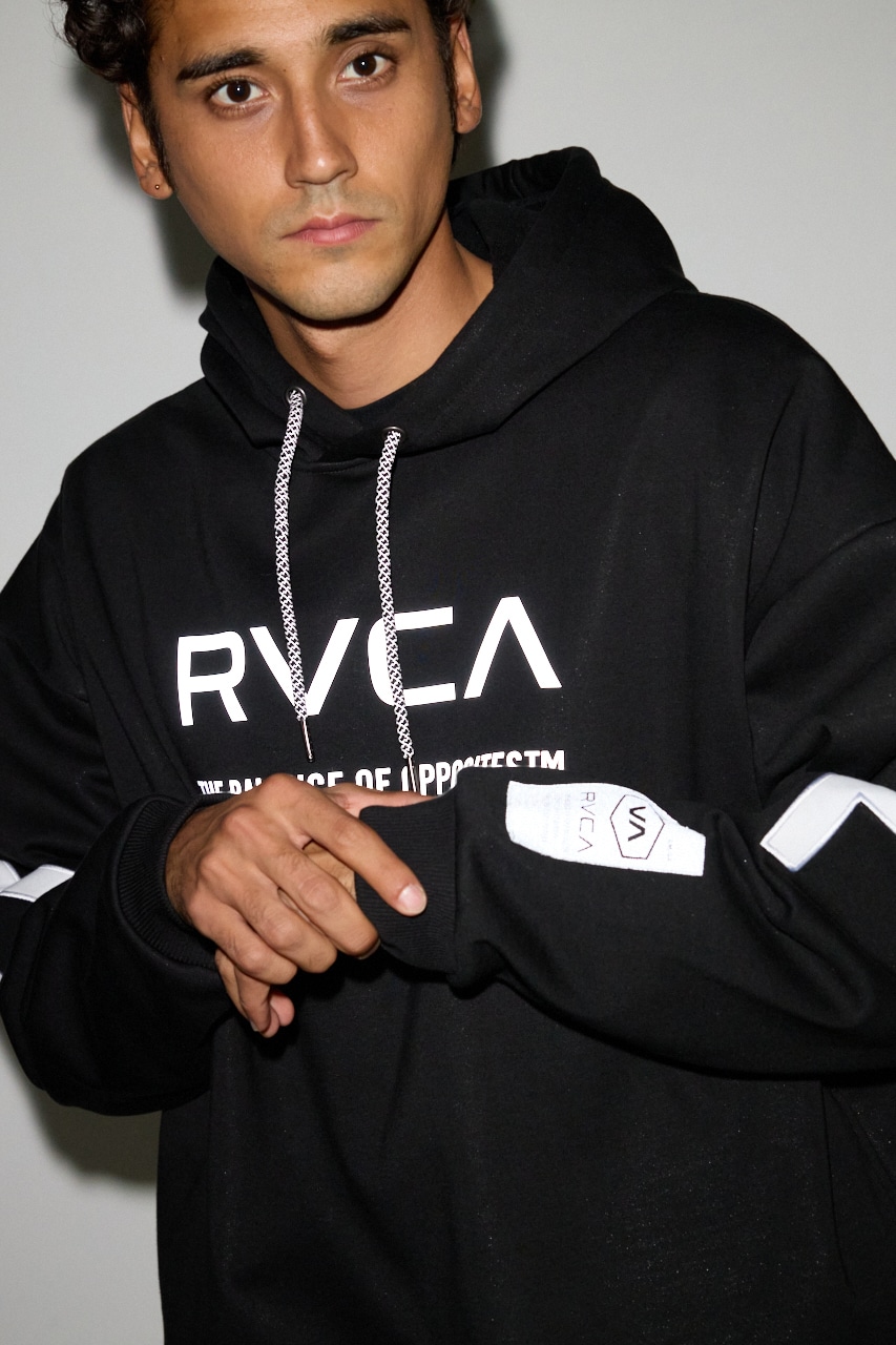 【RVCA×AZUL】 リフレクタースウェットパーカー 詳細画像 BLK 2