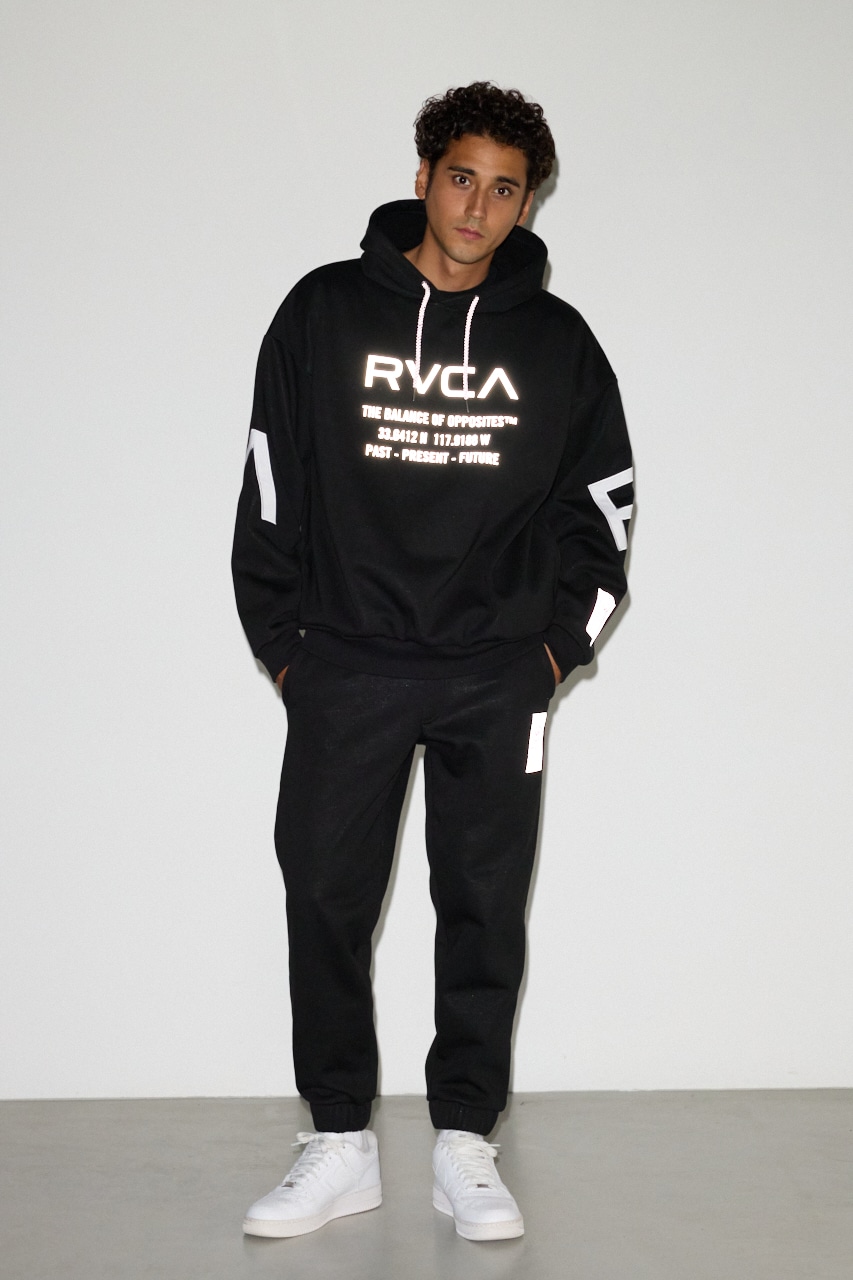 【RVCA×AZUL】 リフレクタースウェットパーカー 詳細画像 BLK 4